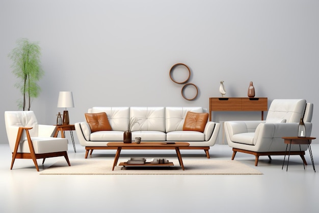 Moderne Innenarchitektur des Wohnzimmers