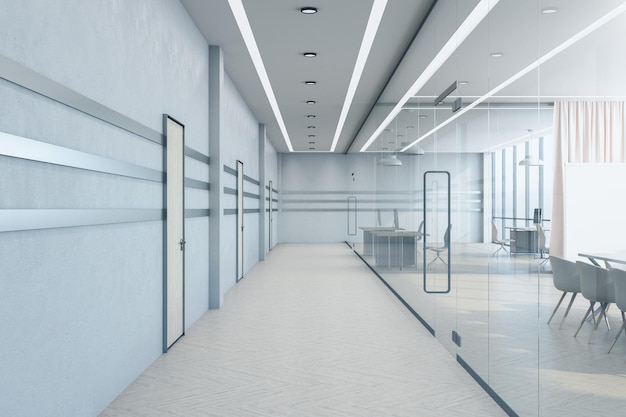 Moderne Innenhalle für Coworking-Büros