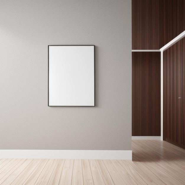 Moderne Innenraum-Hintergrund-Leere-Rahmen-Mockup
