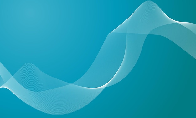 Moderne kreative Wellenlinie abstrakter Hintergrund für Banner und Karten