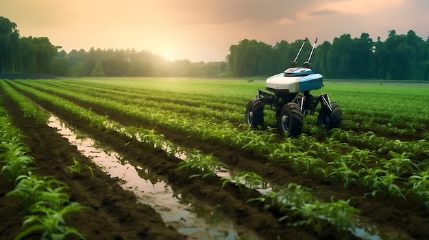 Moderne landwirtschaftliche Automatisierungssystemtechnologien für den Pflanzenanbau