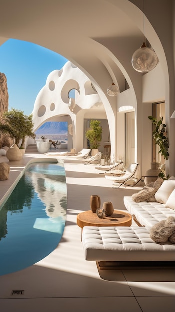 Moderne Luxusvilla mit Pool und herrlichem Bergblick