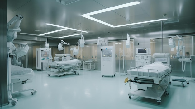 Moderne medizinische Raumansicht für Patientenoperationen