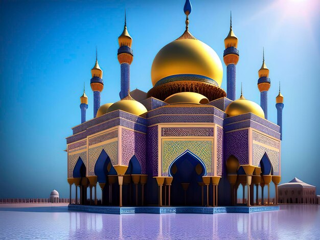 Moderne Moschee im islamischen Architekturstil