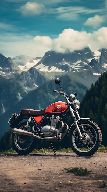 Moderne Motorrad-Mobile-Wallpapier-Biker-Landschaft