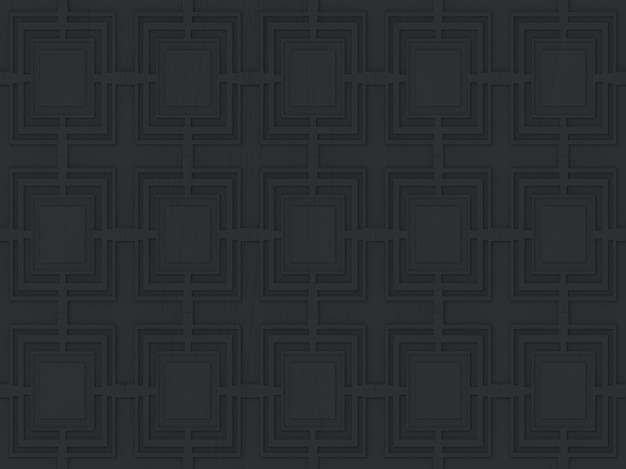 moderne nahtlose dunkle quadratische Musterfliesen auf hölzernem Hintergrund