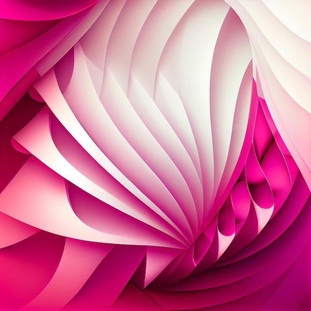 Moderne rosa geometrische Formen Hintergrund Illustration Generative AI