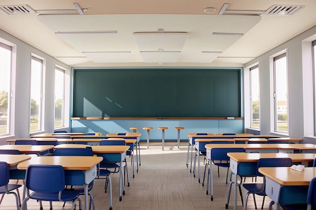 Moderne Schulklassenraum niemand drinnen