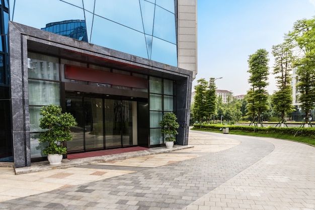 Foto moderne stadtarchitektur in wissenschaft und technologie park