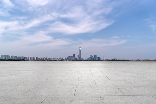 Moderne städtische architektonische Landschaft von Suzhou China