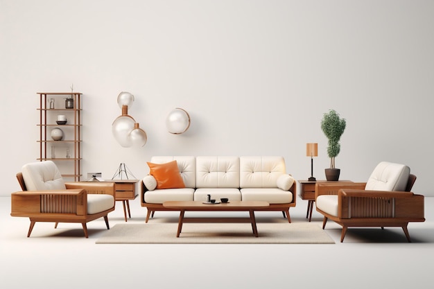 moderne Wohnzimmer-Innenarchitektur