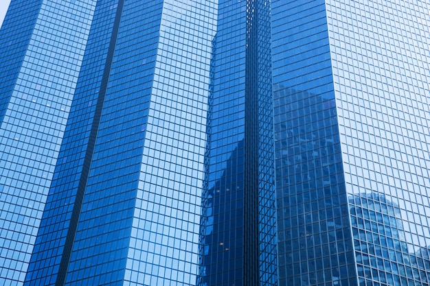 Foto moderne wolkenkratzer für unternehmen in blauer tönung