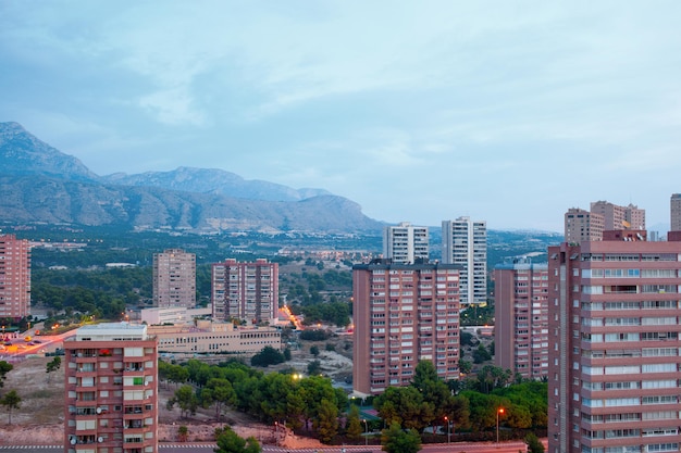 Moderne Wolkenkratzer von Benidorm