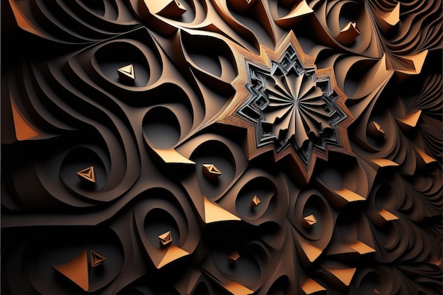 Moderner abstrakter Hintergrund futuristisches Muster Generative KI