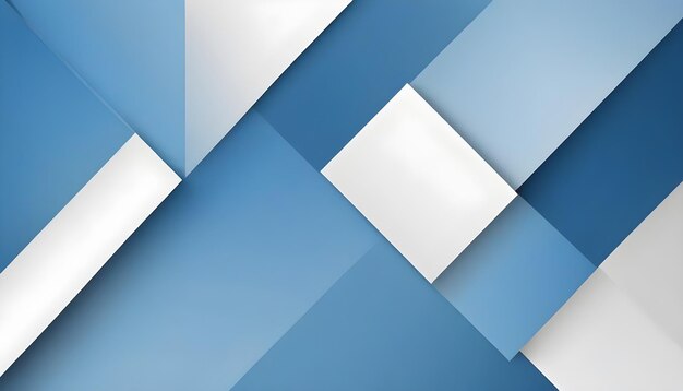 Moderner blau-weißer abstrakter quadratischer Banner-Hintergrund