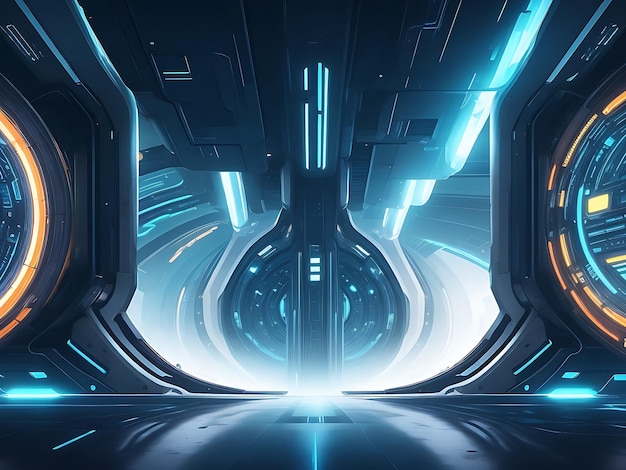 Moderner futuristischer Science-Fiction-Hintergrund Abstract Präsentation Hintergrund