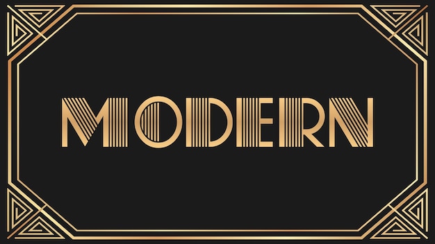 Moderner Jazz-Gold-Text