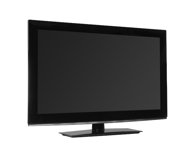 Moderner Monitor auf weißem Hintergrund