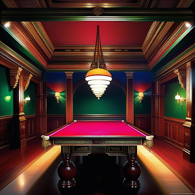 Moderner Snooker-Tisch