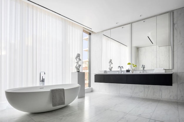 Modernes Badezimmer-Design aus Marmor