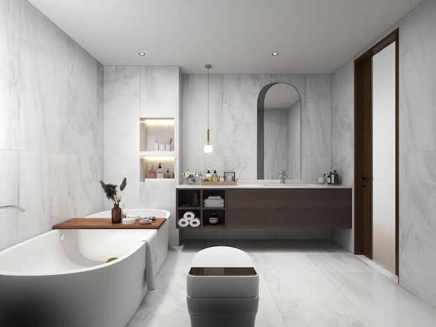 Modernes Badezimmer-Design aus Marmor