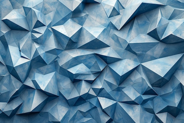 Modernes blaues Low-Poly-Dreieck formt Hintergrundbogen c