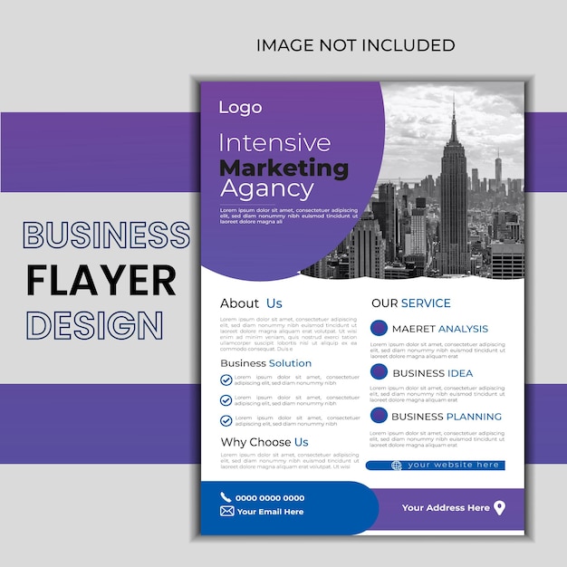 Foto modernes business-flayer-design