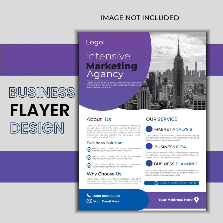 Foto modernes business-flayer-design