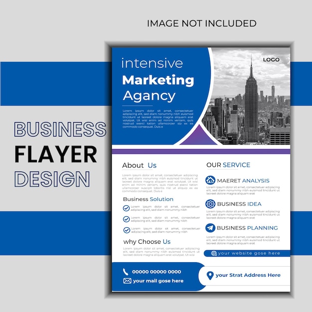 Foto modernes business-flayer-design