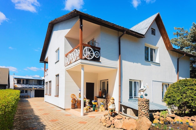 Modernes Cottage-Landhaus mit interessanter Einrichtung, Druskininkai