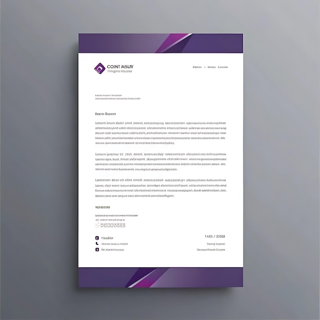 Modernes Firmenbriefkopfdesign