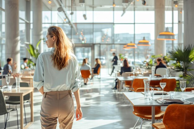 Modernes Geschäftsbüro Coworkingplatz für Arbeit und Studium