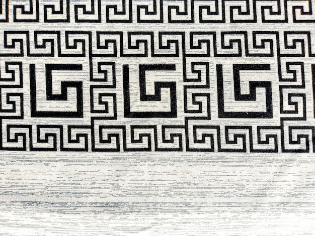 Modernes griechisches abstraktes geometrisches Muster auf TuchxA