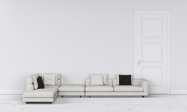 modernes Interieur mit Sofa