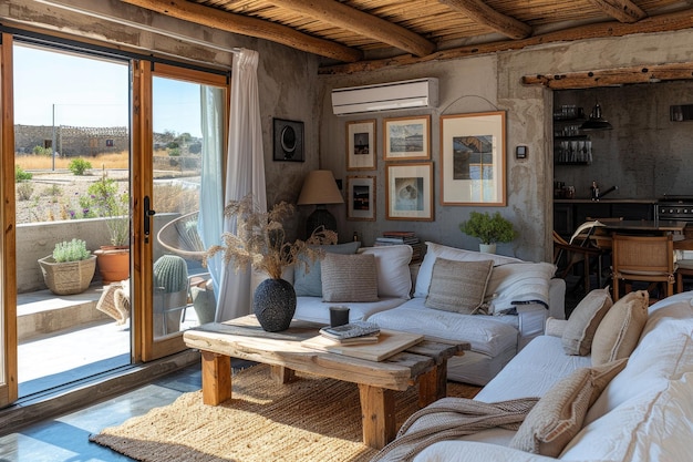 modernes komfortables minimalistisches Wohnzimmer mit Sofa-Inspirationsideen