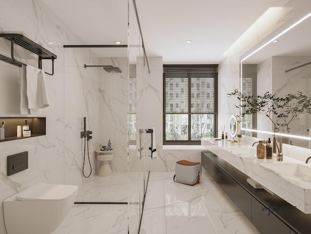 Modernes Luxus-Badezimmer-Design