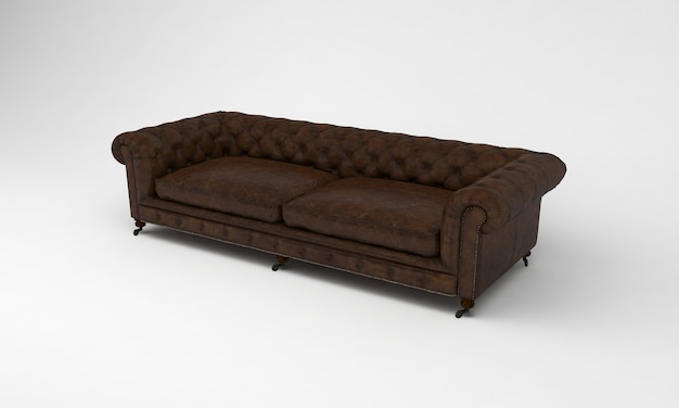 Modernes Luxus-Sofa Seite Möbel anzeigen 3D-Rendering