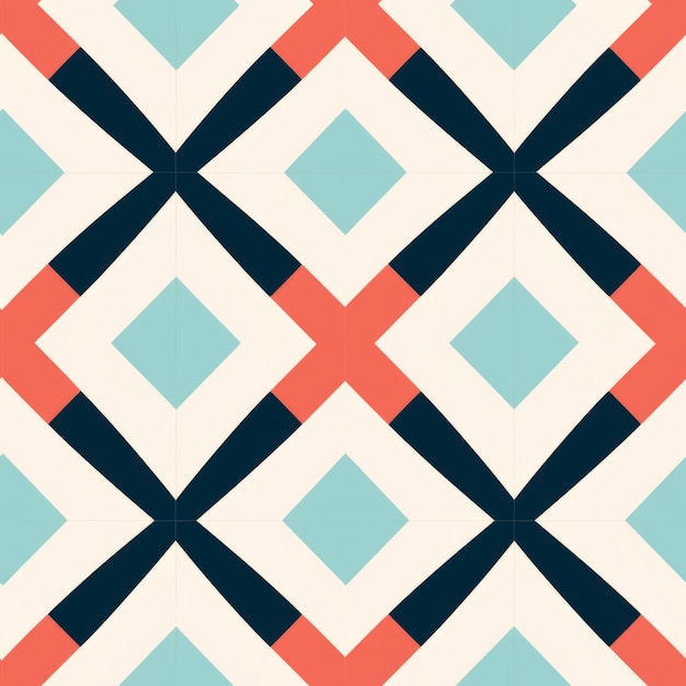 Modernes minimales endloses Muster mit zwei Farben