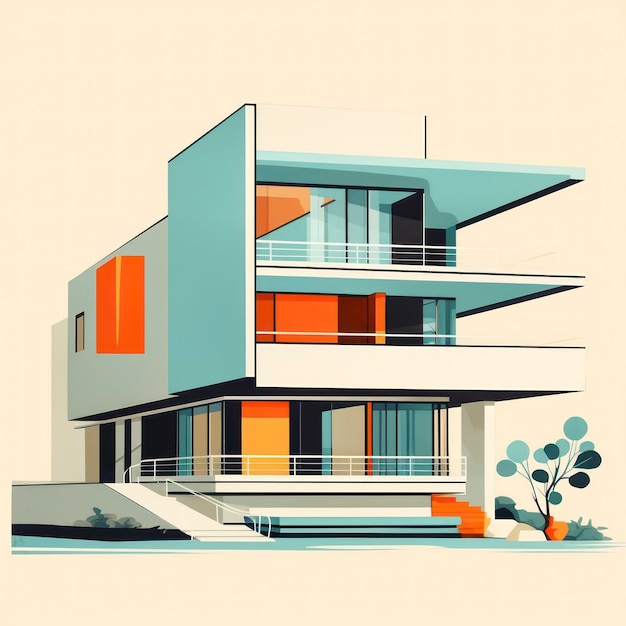 modernes minimalistisches Haus