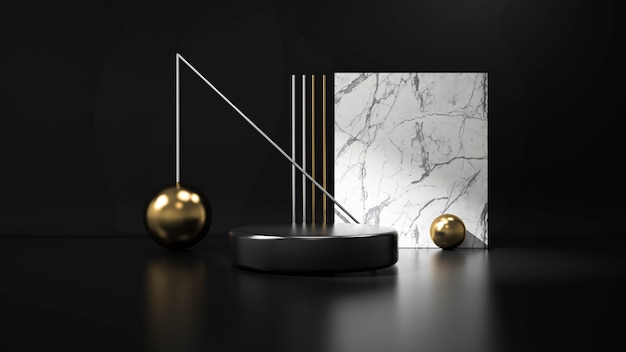 Modernes minimalistisches Podiumsdisplay