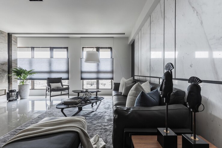 Foto modernes minimalistisches wohnzimmer