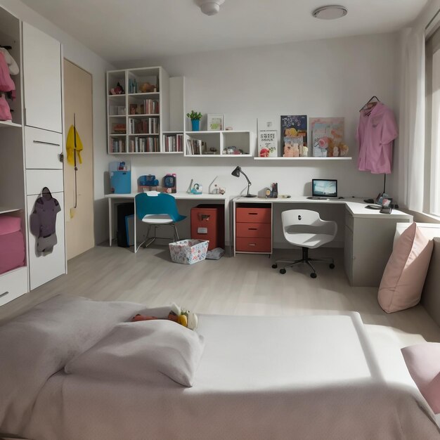 Foto modernes schlafzimmer interieur doppelbett