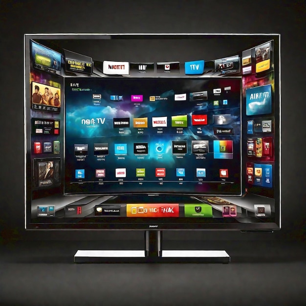 Modernes Smart-TV generiert Ai