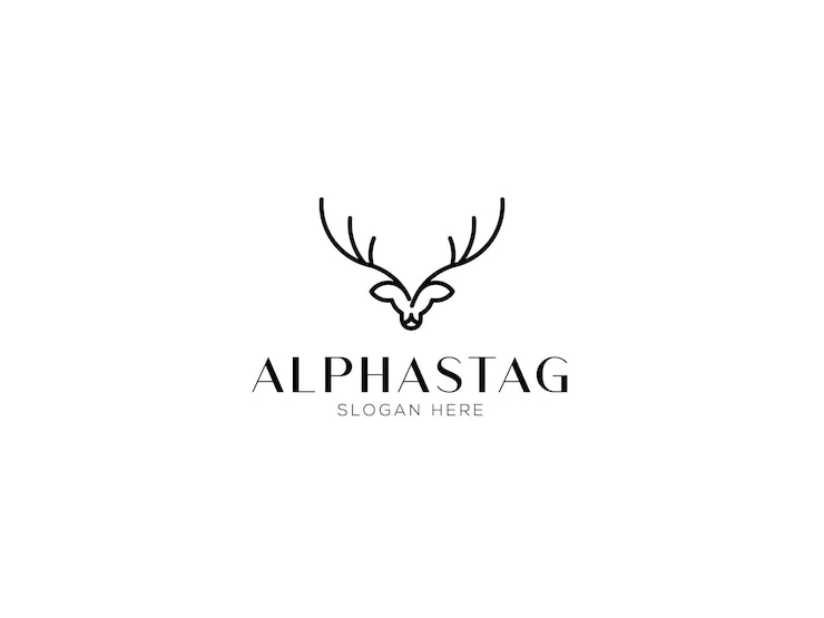 Foto modernes stag-logo