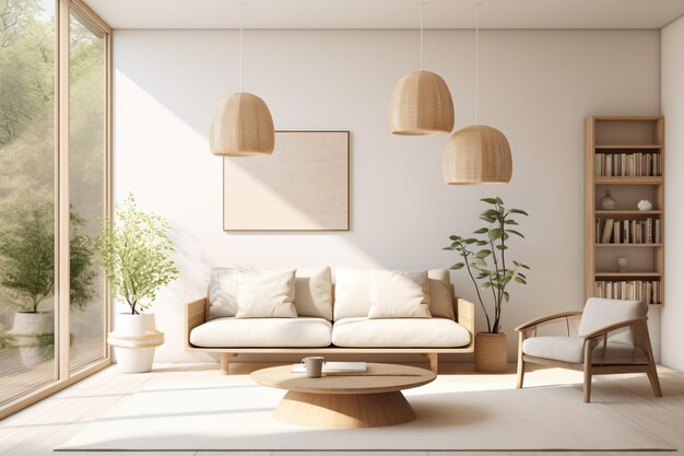 modernes Wohnzimmer mit Sofa