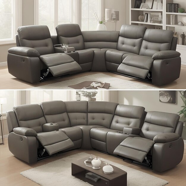 Modernes Zimmerinterieur mit Sofa