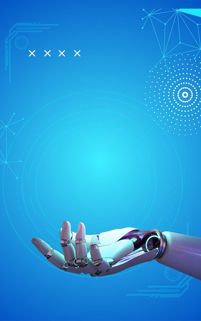Modernistischer Futurismus KI-Technologie-Konzept Hintergrund 36