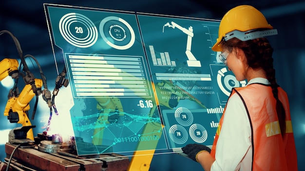 Modernização de braços robóticos inteligentes da indústria para tecnologia de fábrica inovadora