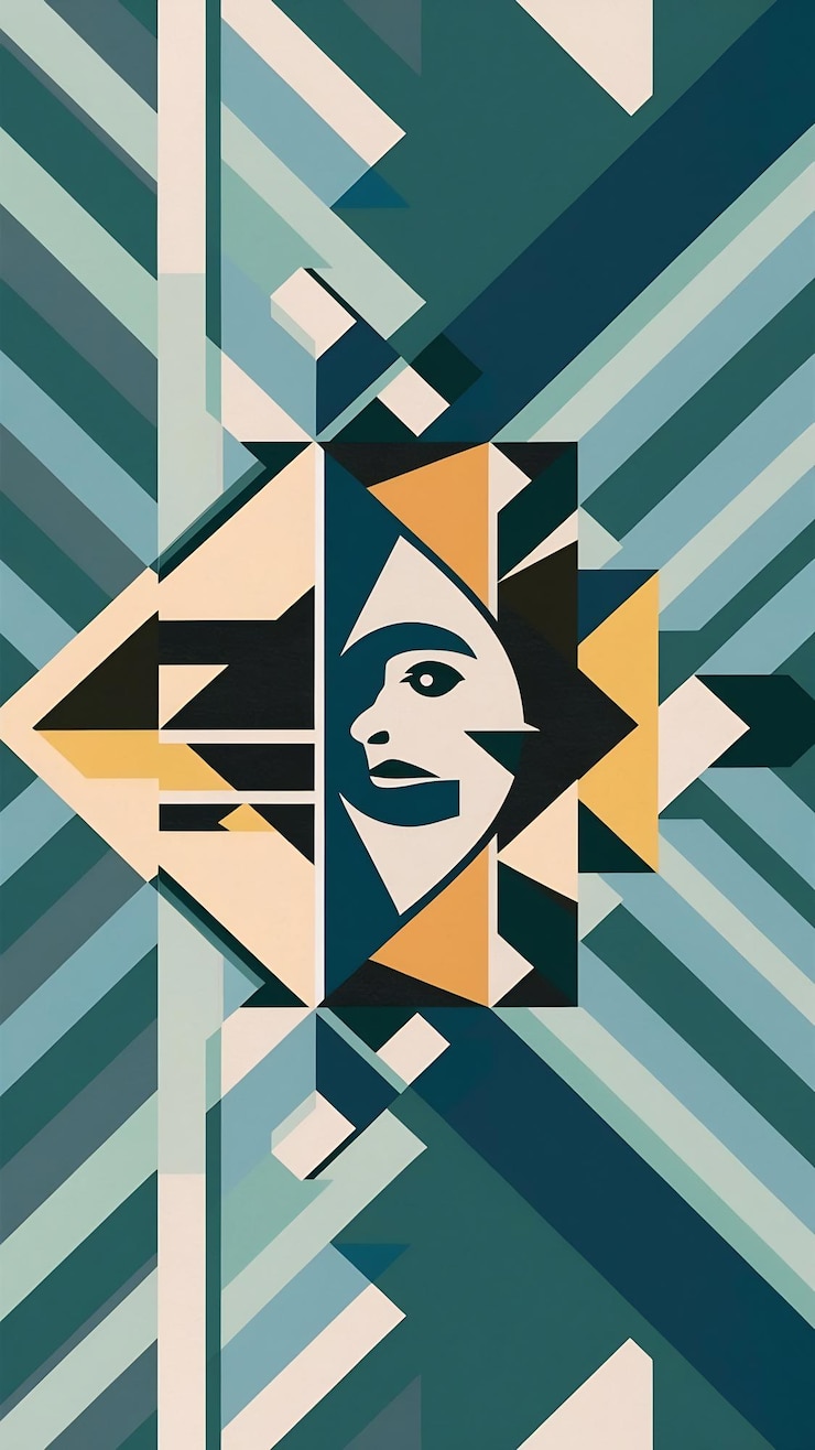 Foto moderno abstracto padrão geométrico fundo cool bauhaus obras de arte elementos gráficos pós-modernos