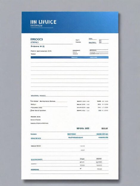 Foto moderno y creativo modelo de diseño de factura